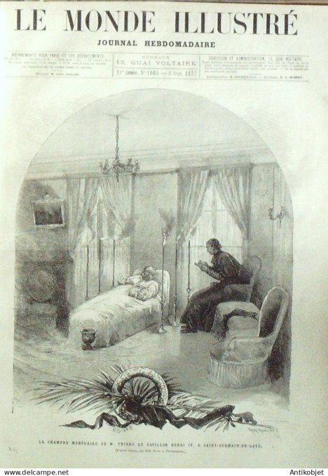 Le Monde illustré 1877 n°1065 St-Germain-en-Laye (78) Anvers Rubens Bulgarie Plevna Radichovo