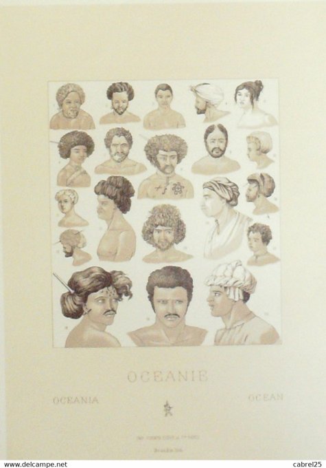 Polynésie Mélanésien papous nègres malais