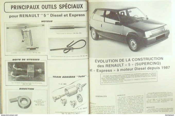 Revue Tech. Automobile 1997 n°480.4 Renault 5 & Express