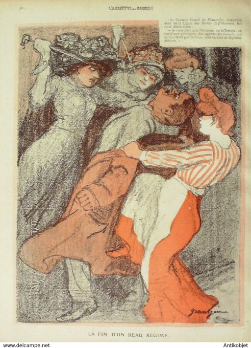 L'Assiette au beurre 1910 n°470 Les Bourriques des Mœurs Grandjouan