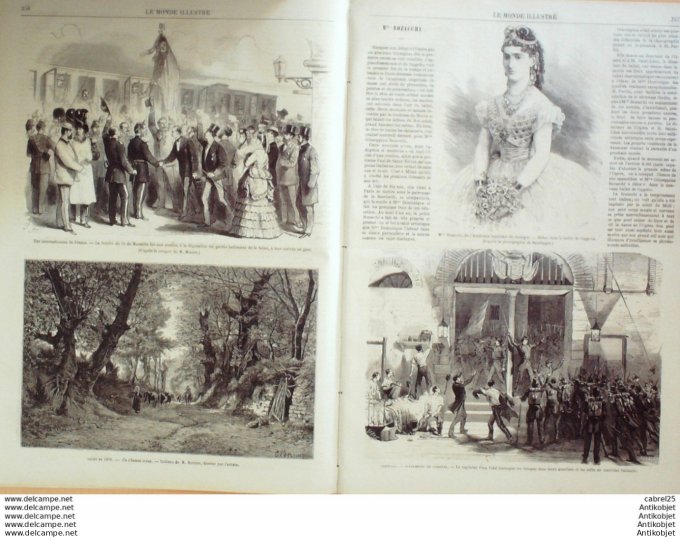 Le Monde illustré 1870 n°686 Chambery (73) Marseille (13) Portugal Lisbonne St Benoist Poitiers (86)