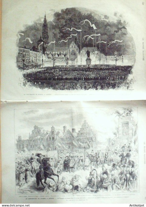 Le Monde illustré 1877 n°1065 St-Germain-en-Laye (78) Anvers Rubens Bulgarie Plevna Radichovo