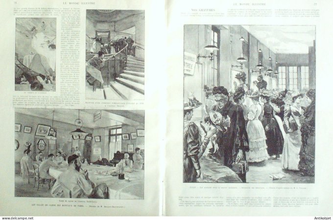 Le Monde illustré 1893 n°1896 Siam Roi Chulalongkorn & enfants Bangkok Menam Armée Siamoise Palais