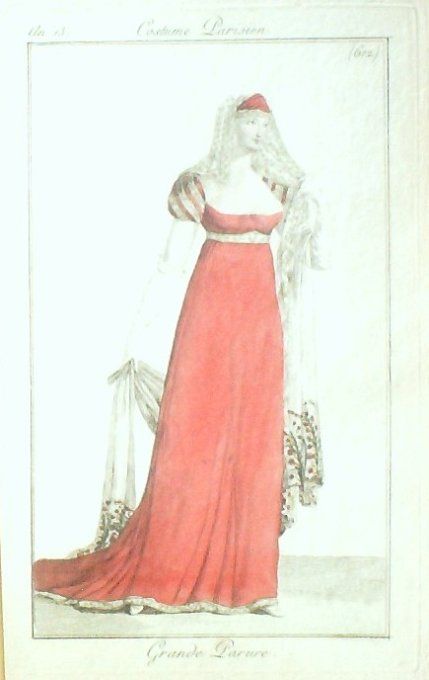Costume Parisien 1805 an 13 # 612 (eau forte) Grande parure