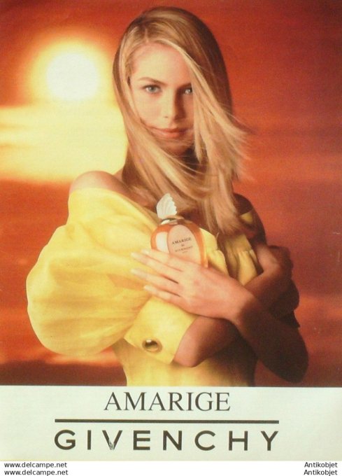 Publicite Cosmetique Givenchy Amarige 1987