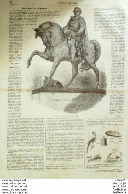 Le Monde illustré 1858 n° 43 Angleterre Windsor Victoria Adelaide & Guillaume de Prusse Lord Harding