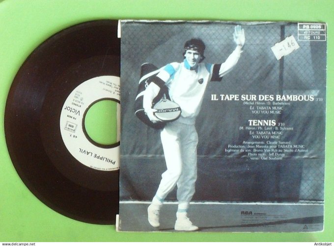 Lavil Philippe 45T SP Il tape sur des Bambous 1982