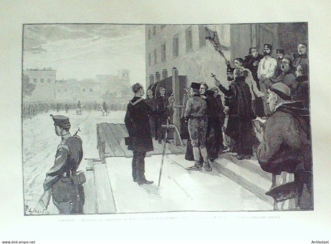 Le Monde illustré 1892 n°1821 Etats-Unis Chicago Espagne Xérès anarchistes