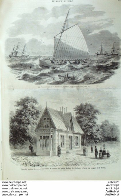 Le Monde illustré 1858 n° 43 Angleterre Windsor Victoria Adelaide & Guillaume de Prusse Lord Harding