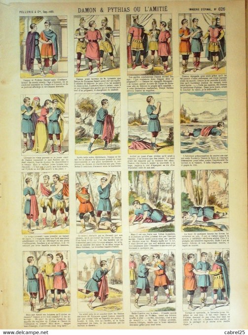 Damon & Pythias Ou L'amitie (Pellerin d'epinal)