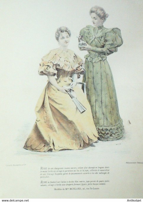 La Mode pratique 1893 # 46 Robes en soie et foulard