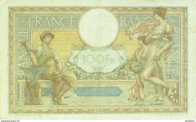 Billet Banque de France 100 francs Luc Olivier Merson Grands Cartouches F.11.5=1929 TTB+++