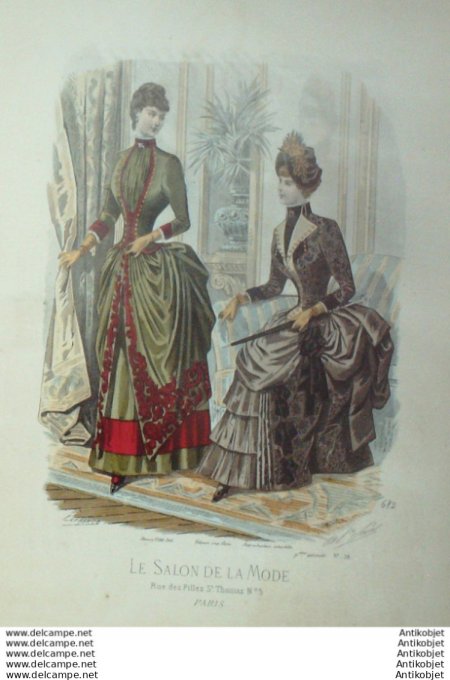 Gravure Mode Salon 1883 #  682 (Old Fashion plate)