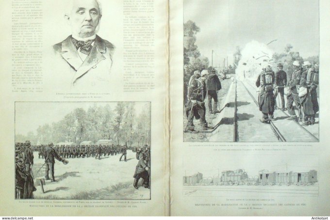 Le Monde illustré 1887 n°1596 Angleterre Hyde-Park Londres Victoria Gate Madagascar