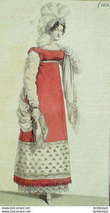 Costume Parisien 1815 # 1512 Robe de cachemire