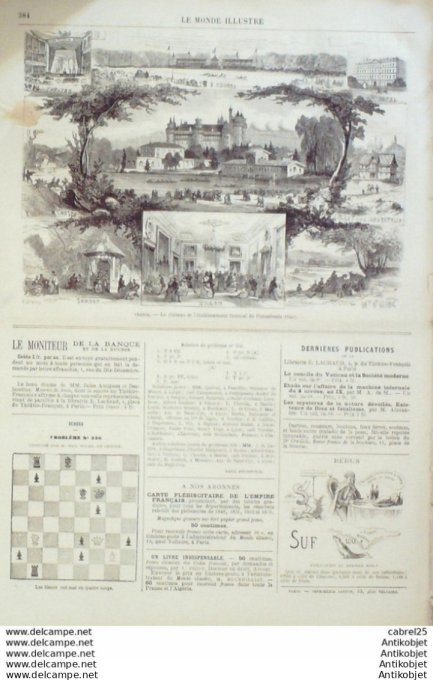 Le Monde illustré 1870 n°687 Siam Bangkok Pierrefonds (60) Egypte Port Said Espagne Burgos