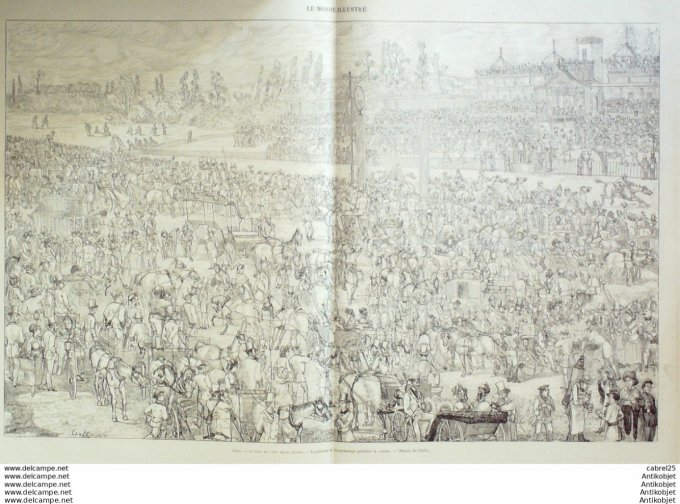 Le Monde illustré 1870 n°687 Siam Bangkok Pierrefonds (60) Egypte Port Said Espagne Burgos