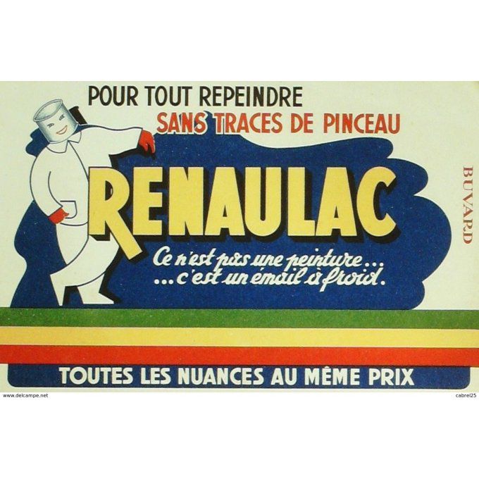 Buvard RENAULAC Peinture