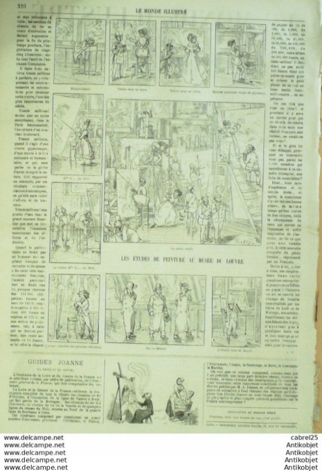 Le Monde illustré 1868 n°605 Italie Ciivita Vecchia Venise Espagne Barcelone Madrid Fort Atarazanas 