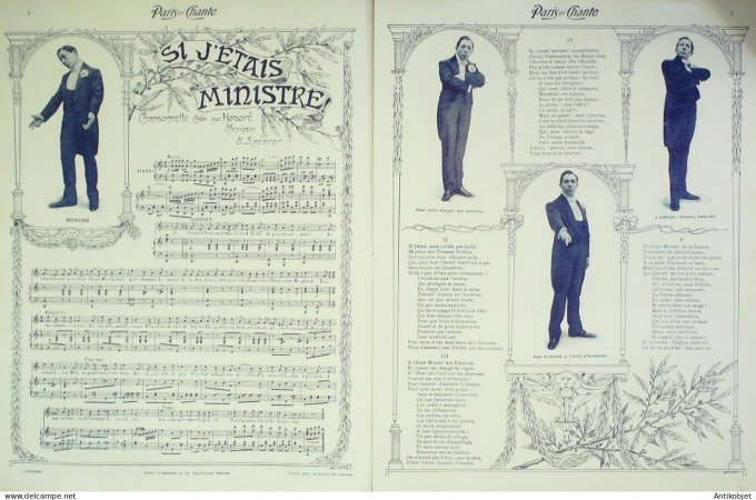 Paris qui chante 1903 #20 Fagette Honoré Ouvrard Valda Hugues Lapaire