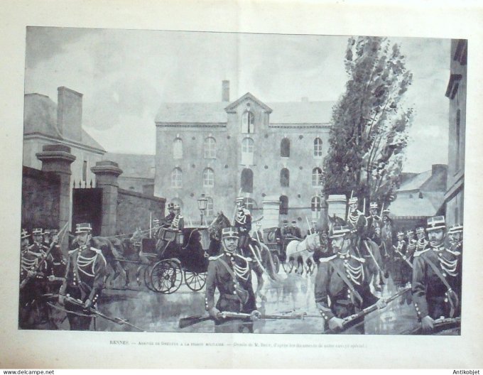 Le Monde illustré 1899 n°2206 Port-Haliguen (56) Mont-Dore (63) Rennes (35) Dreyfus Bruxelles émeute