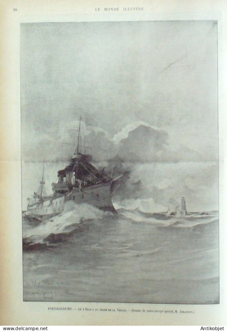 Le Monde illustré 1899 n°2206 Port-Haliguen (56) Mont-Dore (63) Rennes (35) Dreyfus Bruxelles émeute