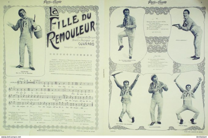 Paris qui chante 1903 #20 Fagette Honoré Ouvrard Valda Hugues Lapaire