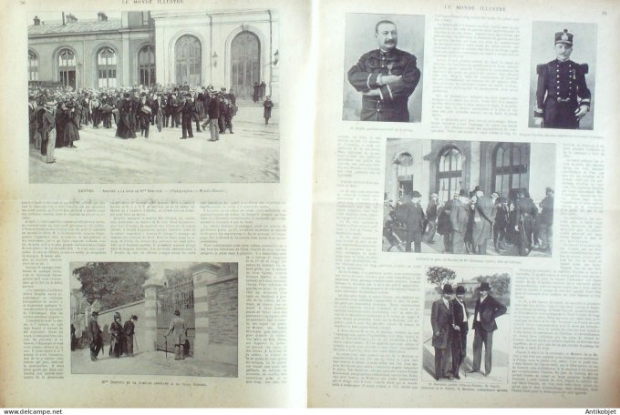 Le Monde illustré 1899 n°2206 Port-Haliguen (56) Mont-Dore (63) Rennes (35) Dreyfus Bruxelles émeute