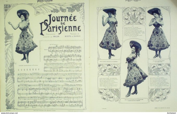Paris qui chante 1903 #20 Fagette Honoré Ouvrard Valda Hugues Lapaire