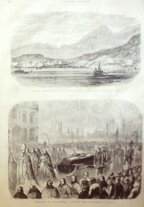 L'Univers illustré 1867 # 616 Asnières(92) Pologne Varsovie Mexique Guaymas Westminster  