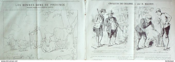 Le Journal Amusant 1885 # 1515 Gens du Nord aux eaux à la mer par Mars