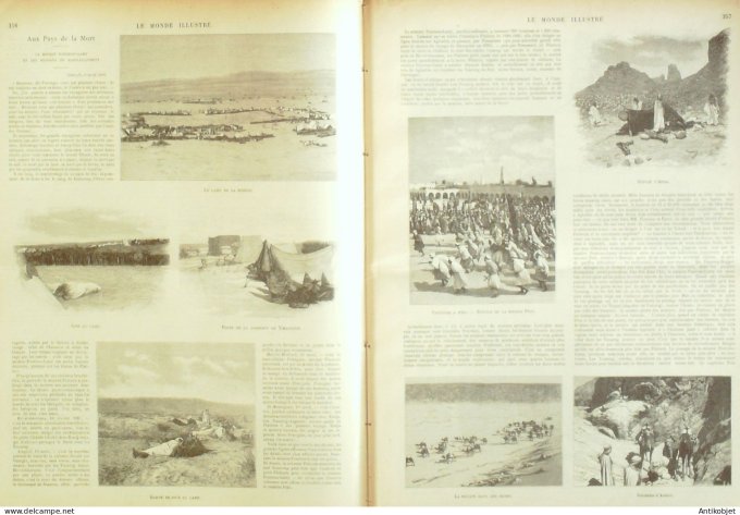 Le Monde illustré 1899 n°2197 Maroc Timassinin Zaouia Bazeilles (08) Mission Fourreau-Lamy