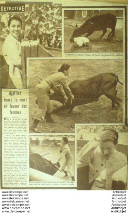 Détective 1956 # 520 St-Ouen-les-Vignes St-Nazaire Royat Auxerre