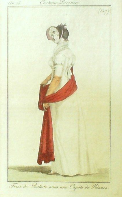 Costume Parisien 1805 an 13 # 617 (eau forte) Frisé de Batiste