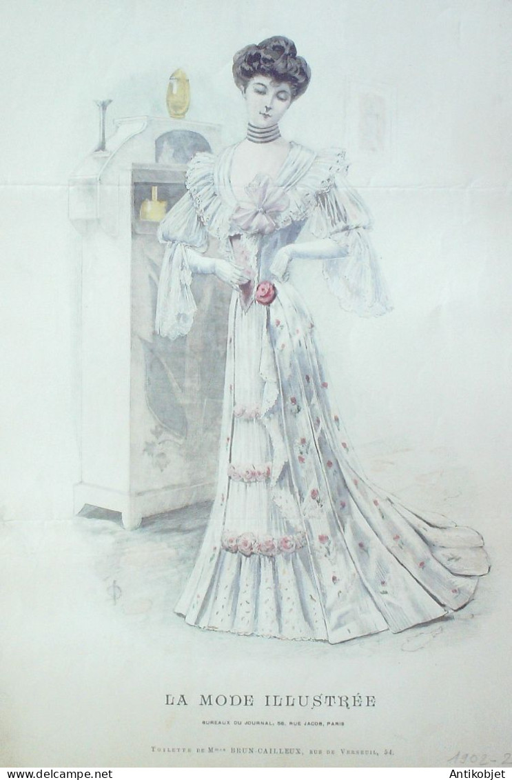 Gravure Mode illustree 1902 # 25 (Old Fashion plate) RARE