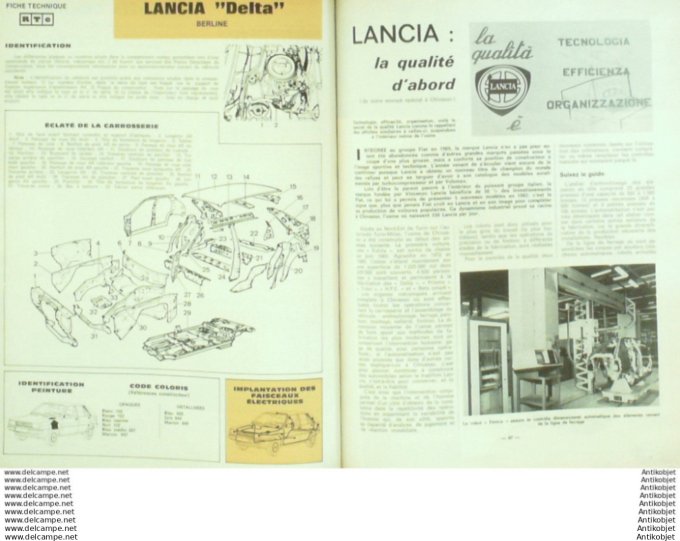 R.T Automobile Lancia Delta & Prisma 1300 Renault 14 & 18   # 440