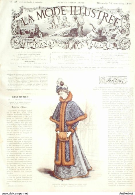 Mode illustree 1897 Lot de 6 journaux