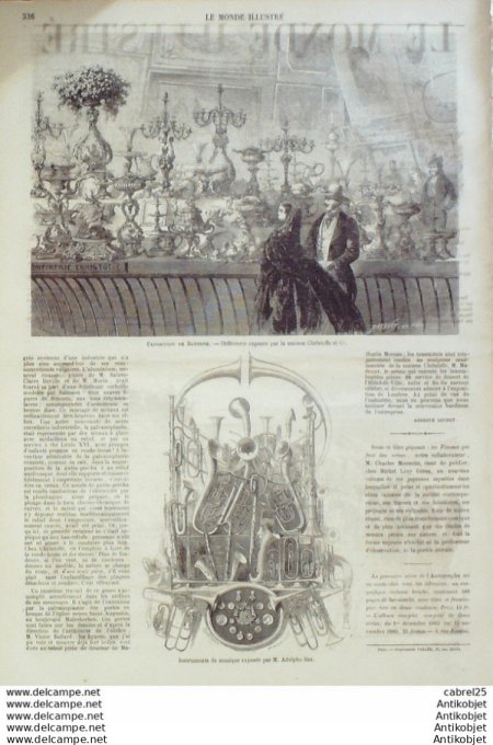 Le Monde illustré 1864 n°397 Mexique Lagos St Ouen Docks Cerrier Et Fondeur Bayonne