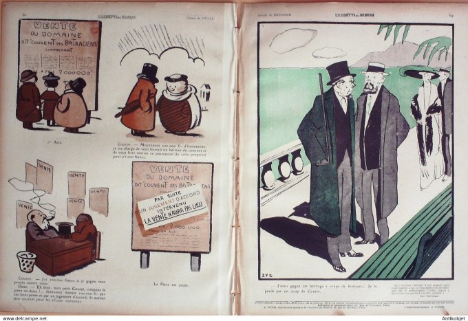 L'Assiette au beurre 1910 # 472 Congrégations des liquidateurs Hellé Gris Poncet
