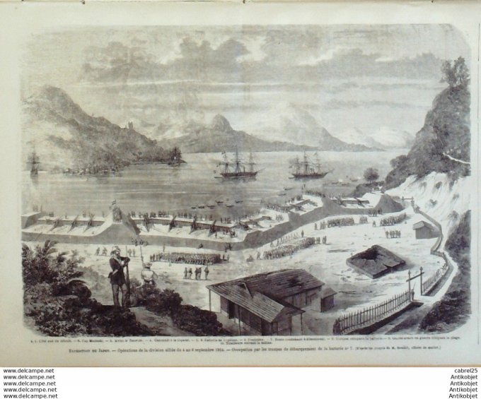 Le Monde illustré 1864 n°397 Mexique Lagos St Ouen Docks Cerrier Et Fondeur Bayonne