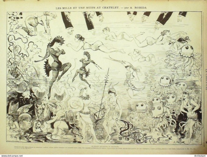 La Caricature 1882 #107 Mille et une nuits Robida Loys Gino