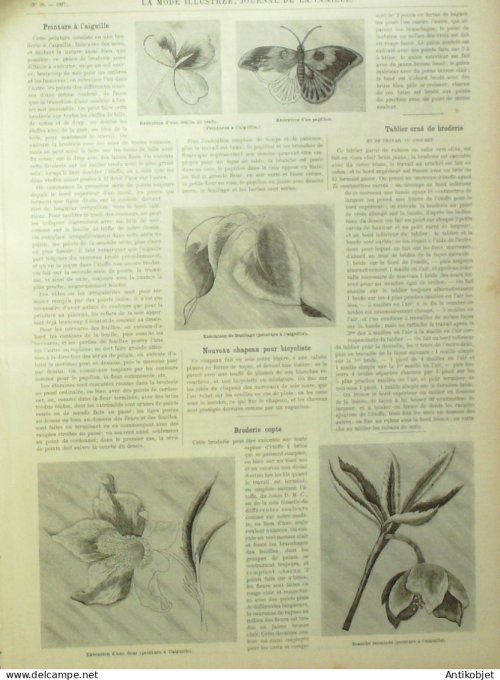La Mode illustrée journal 1897 n° 26 Toilette de plage