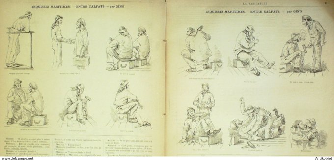 La Caricature 1882 #107 Mille et une nuits Robida Loys Gino