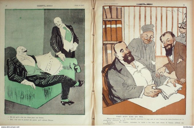 L'Assiette au beurre 1910 # 472 Congrégations des liquidateurs Hellé Gris Poncet