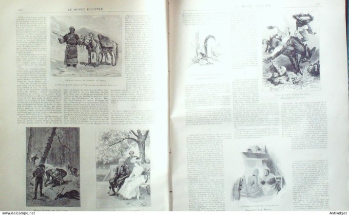 Le Monde illustré 1891 n°1813 Bulgarie Ferdinand Maroc Marakech Madrid  Suisse Joseph Zemp
