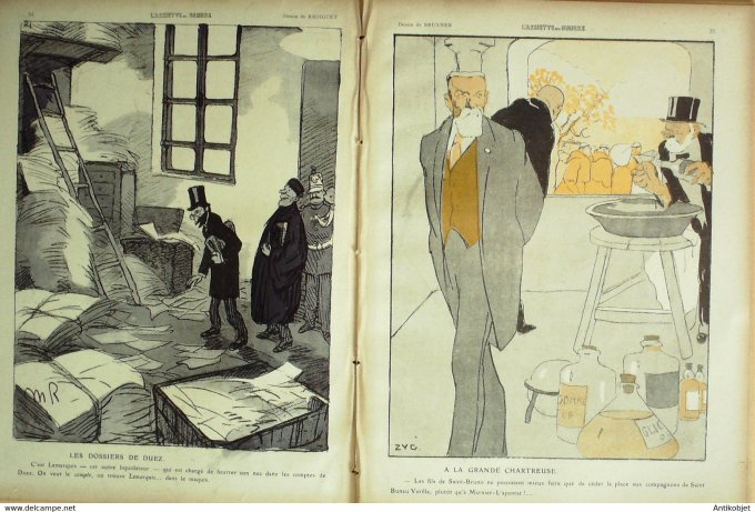 L'Assiette au beurre 1910 # 472 Congrégations des liquidateurs Hellé Gris Poncet