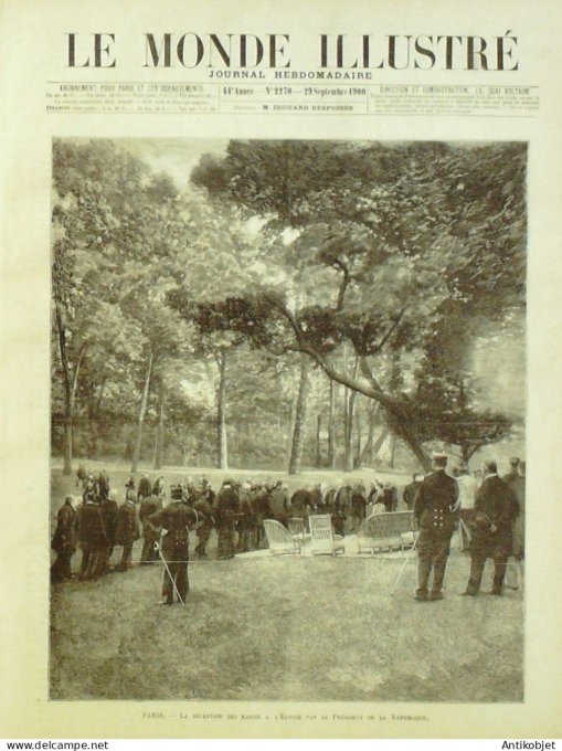 Le Monde illustré 1900 n°2270 Maison Suisse d'art Rome vestiges Basilique Emilienne