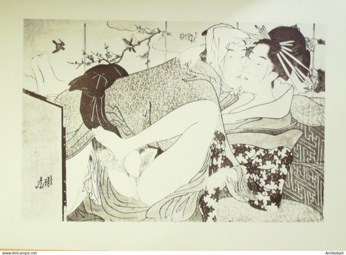 Estampe Japonaise scène érotique (Chokosaï Yeisho)