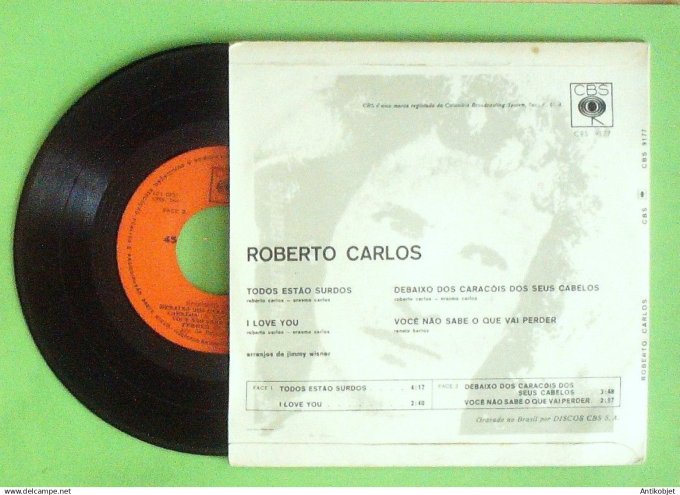 Carlos Roberto 45T EP Todos estao surdos 1972