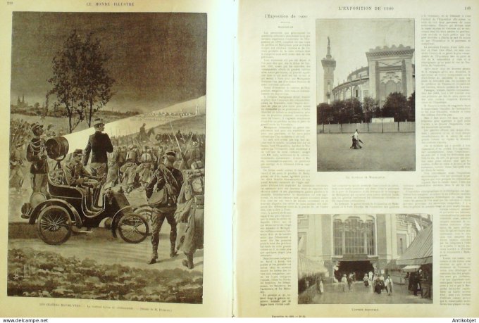 Le Monde illustré 1900 n°2270 Maison Suisse d'art Rome vestiges Basilique Emilienne